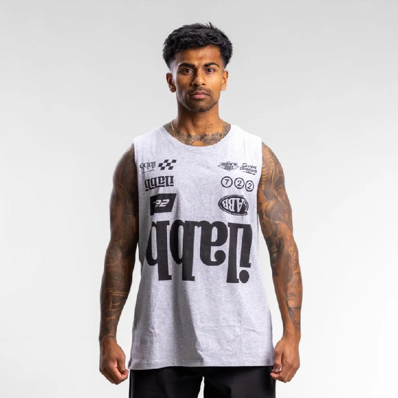 Weekend Price Cuts Galore Race 2.0 Block Tank Unisex GREY MARLE