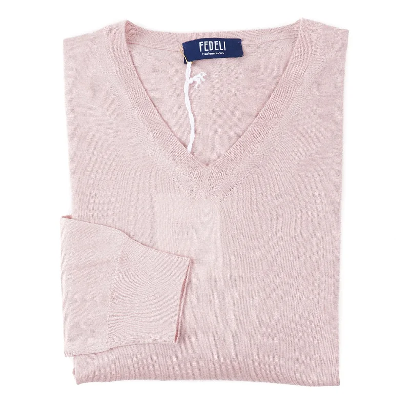 Weekend Specials You Can't Miss Fedeli Superfine Cashmere-Silk Sweater