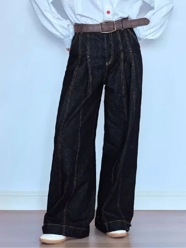 Unmissable Offer Versatile casual loose-fitting denim pants【s0000007059】
