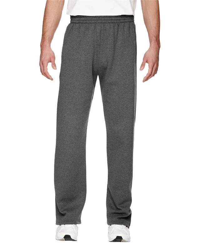 Exclusive Offers Fruit of the Loom Sofspun Open-Bottom Sweatpants | Charcoal Heather