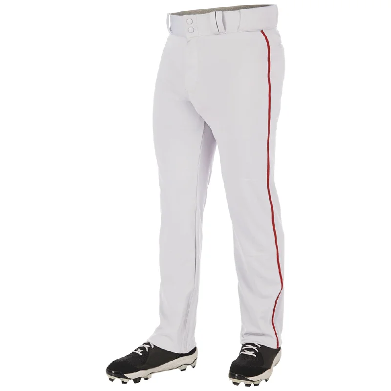 WHITE/ SCARLET