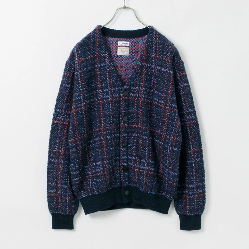 YEAR-End Clearance COOHEM /检查Tweed开衫