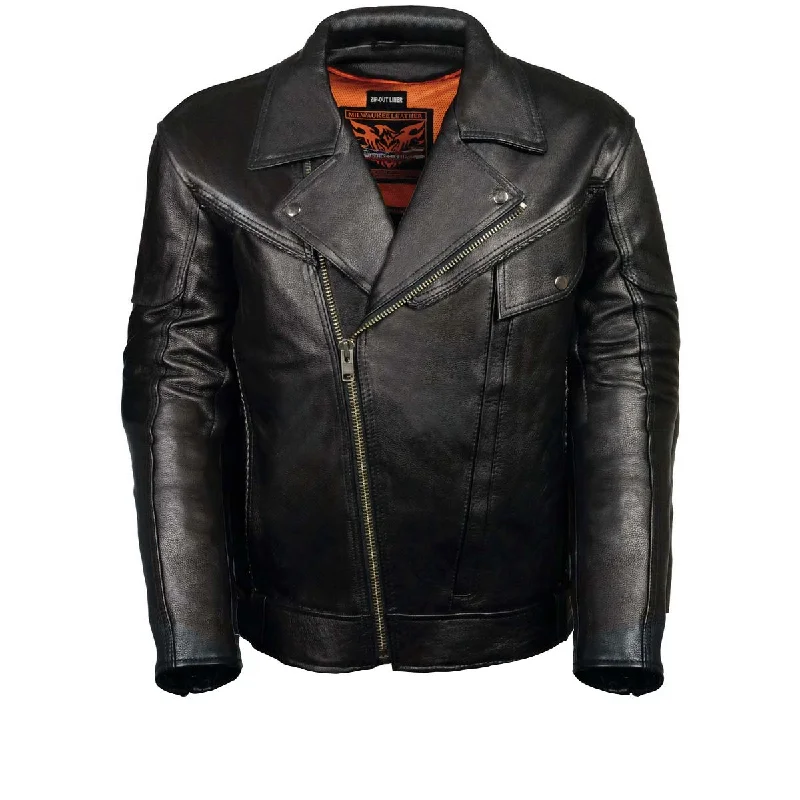 Midnight Sale Leather King ML1057 Men’s Classic Black Leather Motorcycle Jacket w/ Multiple Vents Midnight Sale Leather King ML1057 Men’s Classic Black Leather Motorcycle Jacket w/ Multiple Vents