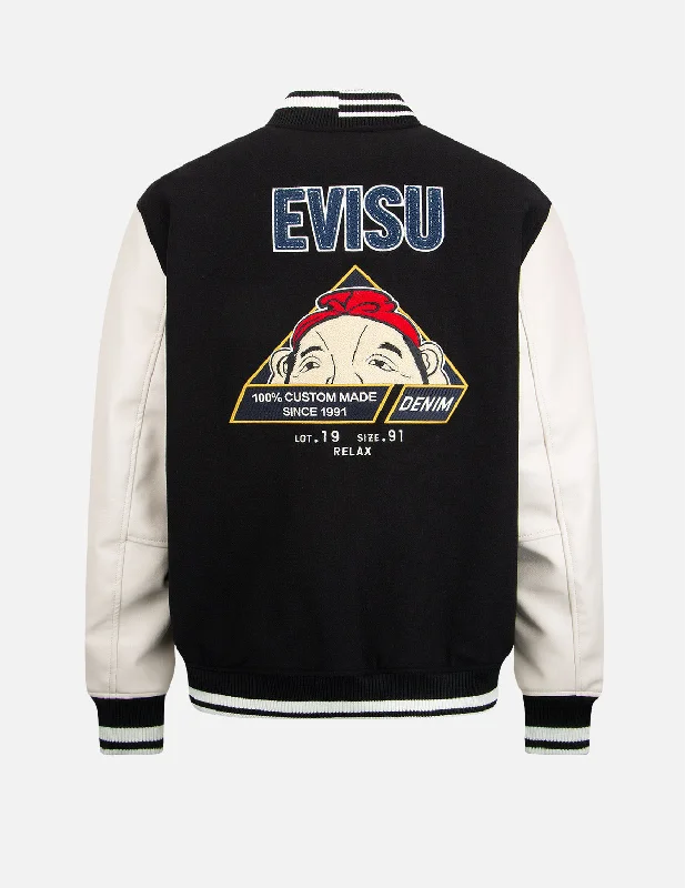 Shop the Weekend Away “Hide-and-Seek” Godhead Appliqué Baseball Jacket