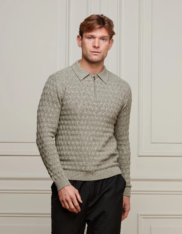 Weekend Bargains to Celebrate Sage Diamond Knit Polo