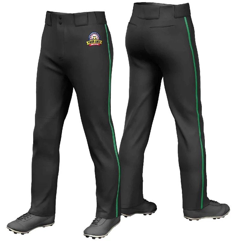 Price Rollback Custom Black Kelly Green Classic Fit Stretch Practice Loose-fit Baseball Pants
