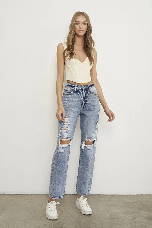 Act Now SLIM BOYFRIEND JEANS