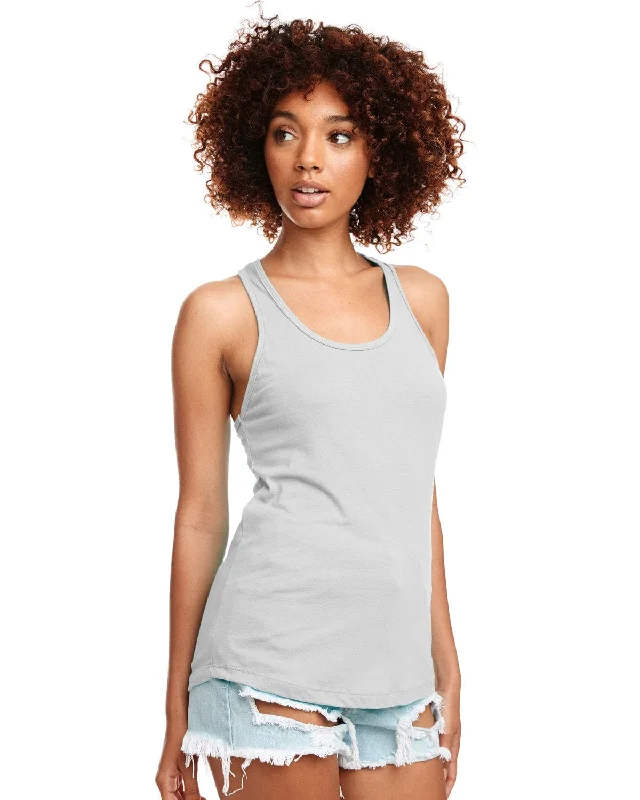 Big Deal Next Level Ladies Ideal Racerback Tank | Silver
