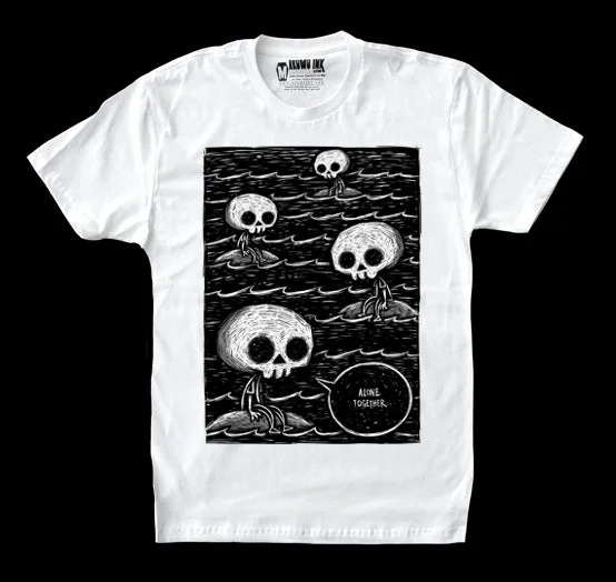 Special Buy Alone Together Men White Tshirt