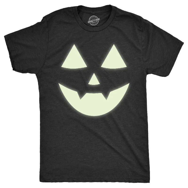 Online Deal Glow In The Dark Jack O Lantern Men's T Shirt