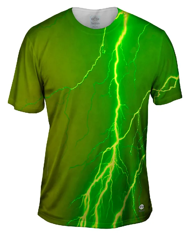 Clearance Sale Lightning Storm Green Yellow