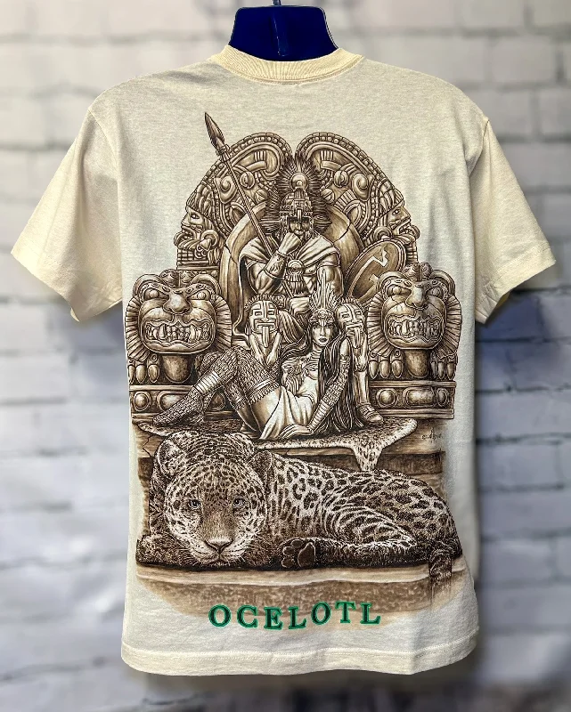 Markdown Sale OCELOTL "Jaguar Warrior" - Men's Tee