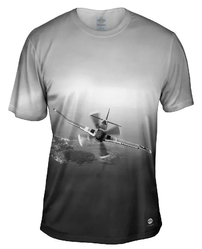 Shop the Weekend Away P 51 Mustang Plane Black White