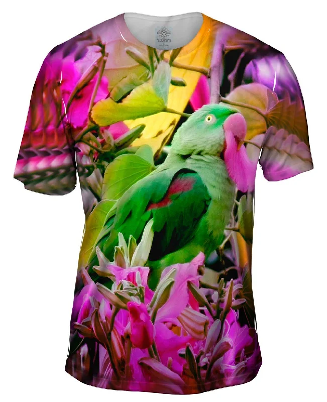 One-Day Only Pink Flower Parrot
