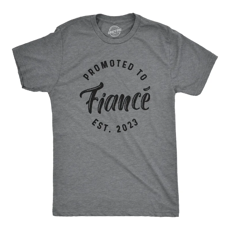 Early Access Promoted To Fiance Est. 2023 Men's T Shirt
