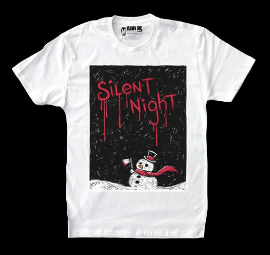 Extra Savings Silent Night Men White Tshirt