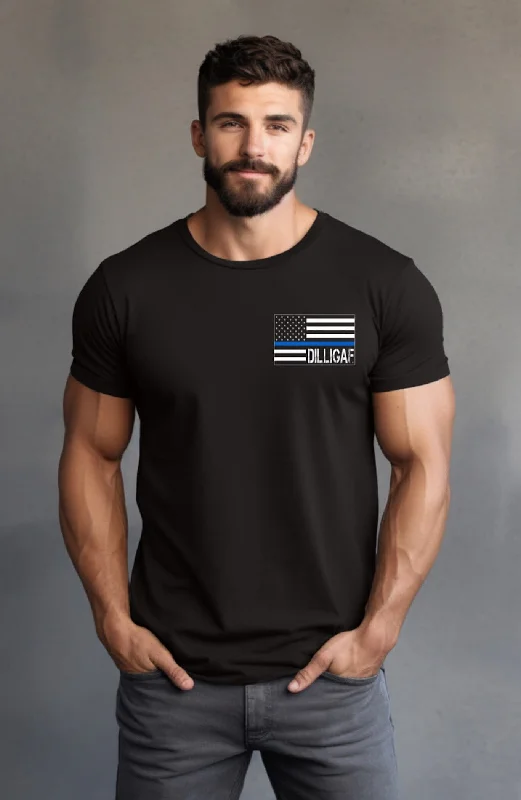 Closeout Simple Blue Line T-shirt