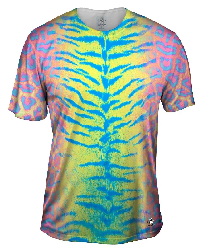 Buy Today Tiger Leopard Skin Pink Yellow Blue