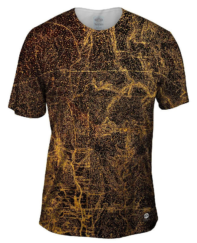 Weekend Savings Spectacular Topography Map Gold