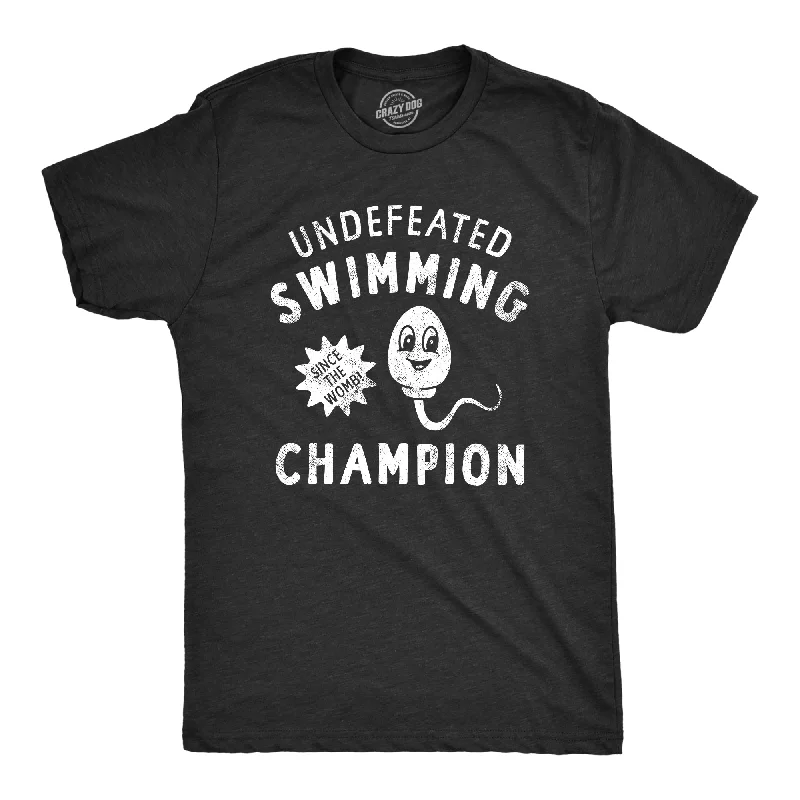 Extra Savings Undefeated Swimming Champion Men's T Shirt